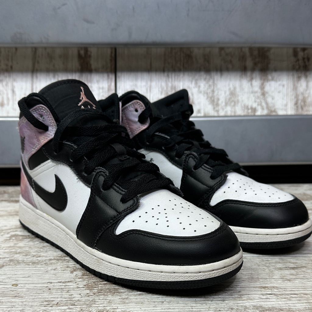 Jordan Youth Air 1 Mid Se Gs Dm6216 001 Tie Dye - Size 6.5y